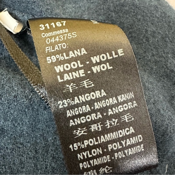 D. Exterior Angora Wool Coat - Picture 4 of 7